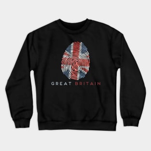 United Kingdom Great Britain Fingerprint Crewneck Sweatshirt